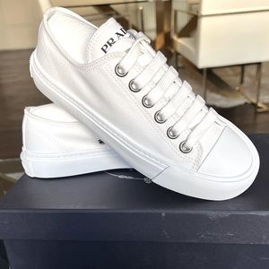 Authentic, Prada Calzature Donna, Canvas Sneakers, 36.5